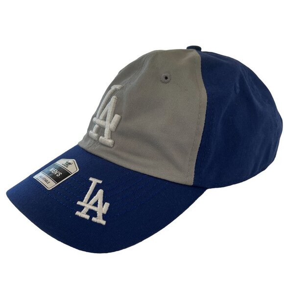 Los Angeles Dodgers Hat Cap Strap Back Blue‎ Gray Baseball Logo MLB Mens - Picture 3 of 9